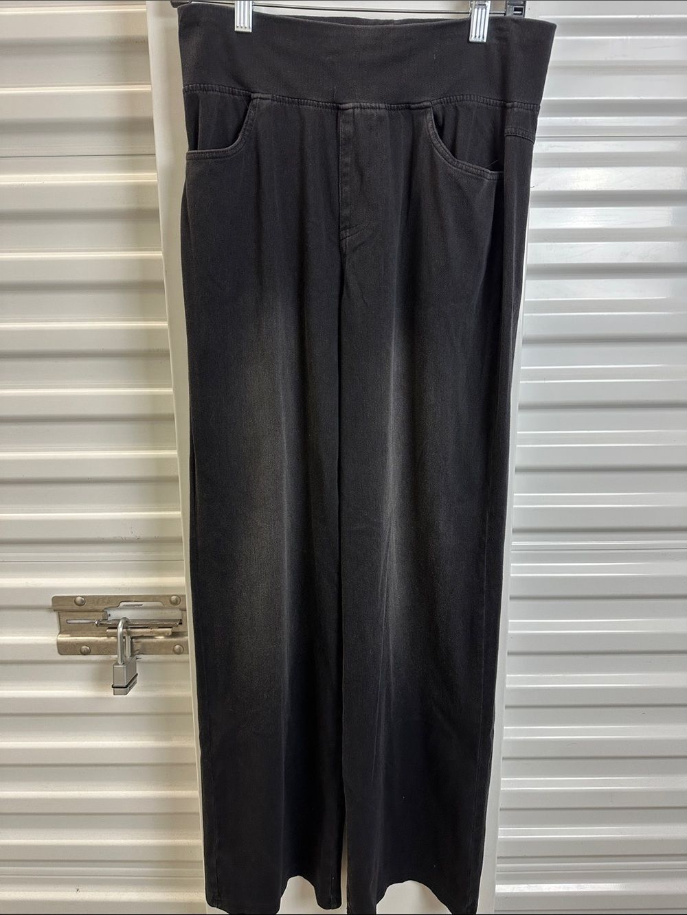 A NEW DAY Black Wide Leg Pull-On Pants